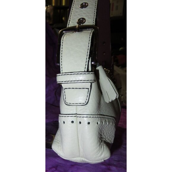 Coach 2005 Vintage Hampton pebbled leather demi baguette shoulder bag 5052 - Picture 4 of 11